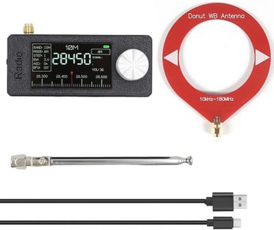 Draagbare Mini Radio met IPS Kleurenscherm - Pocket Formaat, Full-Band Ontvanger, AM FM, USB modussen