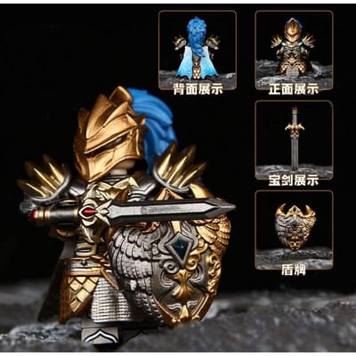 NIEUW GP201 Lich King Middeleeuwse Ronde Tafel Ridders Bouwsteen Anime Blokken Actiefiguur Verzameling Model Poppetje Speelgoed Cadeaus
