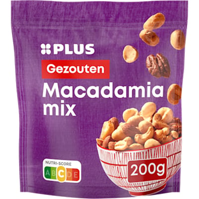 Macadamia mix gezouten gebrand