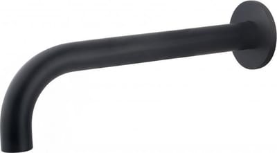 Wiesbaden Caral baduitloop rond 25 cm 1/2'' mat zwart