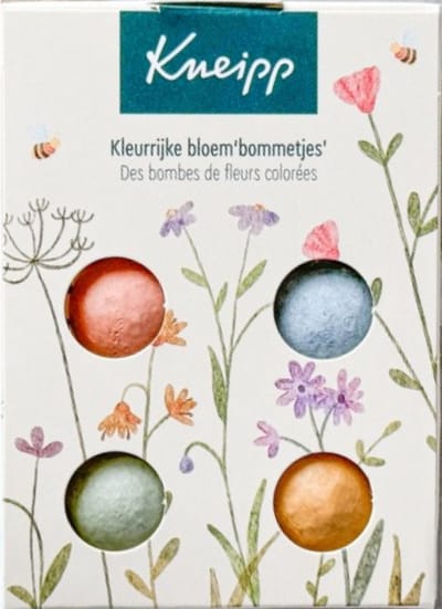 Kneipp - kleurrijke bloembommetjes - bloem bommetjes - blossombs - biologisch bloemzaad - 4x bloemenmix - cadeau tuin