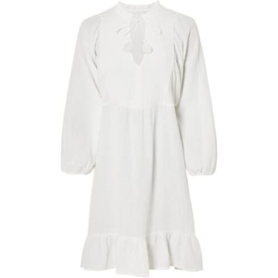 ESMARA Mousseline dames jurk (wit, 34)