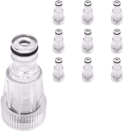 Hogedruk waterinlaatfilternippelaansluiting - compatibel - 3/4 inch aansluiting - 10 stuks - Hogedrukreiniger - Zwart model - Onderdeel voor hogedruk reiniger
