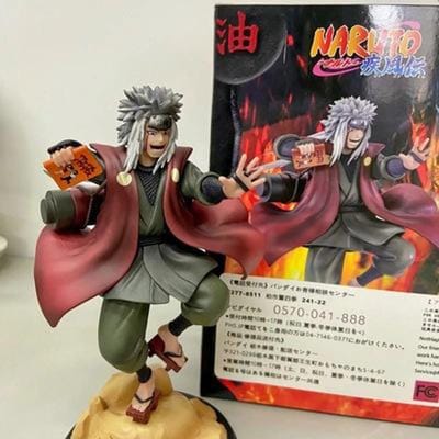 Naruto Shippuden Figuur Jiraiya MegaHouse GK Japanse Anime PVC Actie Model Speelgoed Jiraiya Spel Standbeeld Set Figuur Poppetje No Retail Box gray