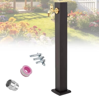 Verticale Tuinwaterkolom - Buiten Kraan - Tuin Bewatering - Vorstvrije Isolatie - 60 cm - Zwart
