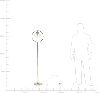 SEVERN - Staande lamp - Goud - Metaal