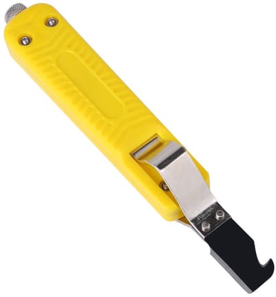 Dailygoody - Wire Strippers - Kabelstripper - Professioneel en DIY - Geel - Crimping Pliers - Geschikt voor PVC, Rubber en Silicone