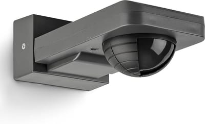 Infrarood Bewegingssensor - Buitenmelder Opbouw - Beveiliging Verlichting - 360 Graden Detectie - 20 Meter Bereik - Antraciet