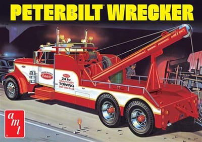AMT Modelbouwpakket Militaire voertuigen - 1133 Peterbilt 359 Wrecker Truck Plastic - 1:25 - Modelbouw