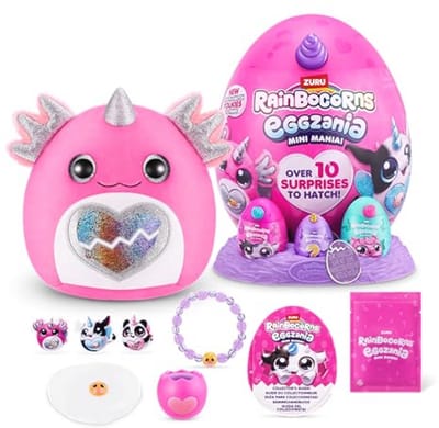 Pluchen Axolotl Verrassing Ei – Mini Mania Speelgoed voor Meisjes