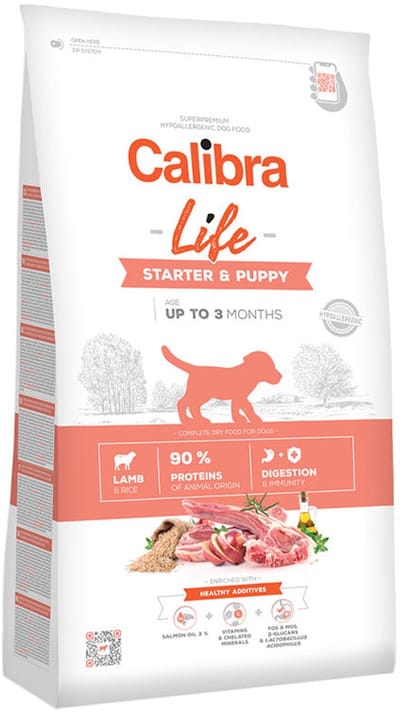Calibra Hond Life Starter & Puppy Lamb  12 kg