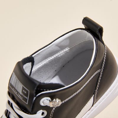 Hoge Schoenen Dames Eerste Laag Leer Schoenen Lente en Herfst Nieuwe Alles-match Platte Schoenen Casual Leer Kleine Witte Schoenen 41 gray