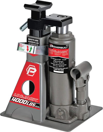 Compacte 2 Ton Hydraulische Flessenkrik en Jackstand voor Auto's en SUV's