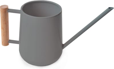 Planten Gieter - metaal - grijs - 700 ml - 25 x 12 x 10 cm - binnen en buiten