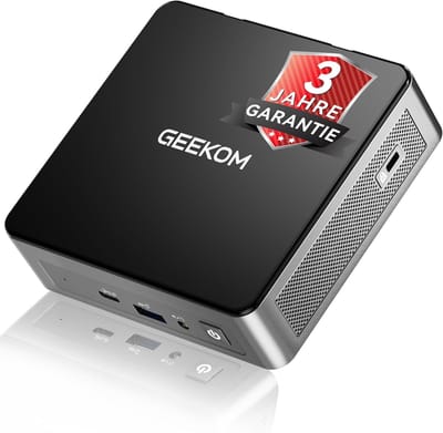 GEEKOM Air12 Mini PC-2026 Edition Mini-pc- Intel 7505-16GB DDR4 RAM-512GB SSD- Dual LAN-poort - ​​Windows 11 Pro-4K- desktop-pc Mini PC met,Mini Computer,Game PC,pc voor games e