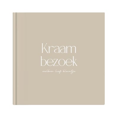 Writemoments Welkom lief kleintje - Kraambezoekboek - Beige - Neutraal