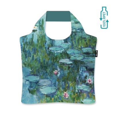 Ecozz tas Waterlilies - Claude Monet - met rits - 46x41cm