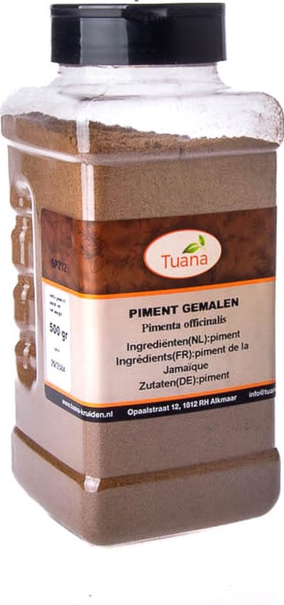 Tuana Kruiden - Piment Poeder - Strooibus 400 Gram - Tuanashop - GP-P-0018