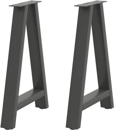 Tafelpoten - Onderstel Meubel - Tafel Maken - A-vormig Ontwerp - 60 x 72-73 cm - Antraciet