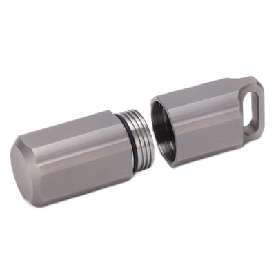 Flacon de pilules Scellage Durable Portable Imperméable Petite boîte à pilules pour Randonnée Camping gray