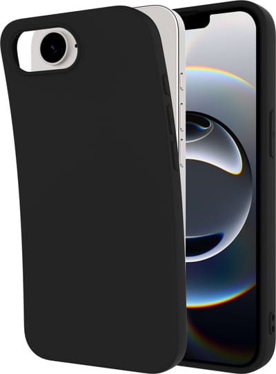 Cazy hoesje geschikt voor iPhone 17e / 16e Hoesje Siliconen - Flexibele 100% GRS Case - Zwart