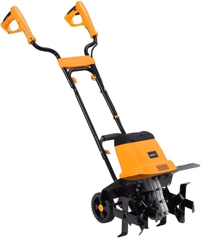 Elektrische Tuinaarde Frees - Bodemwoeler Tuinfrees - Tuinonderhoud Bodem Losmaken - 6 Stevige Stalen Messen - 430 mm Werkbreedte