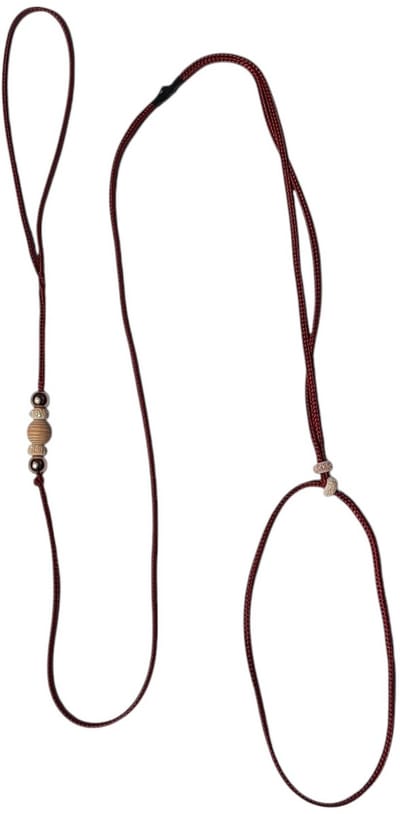 Abany quality design - Angell - Beige - luxe showlijn - Let op dit is een 4 mm dunne soepele – sliplijn specifiek voor hondenshow - ringtraining – hondenlijn - leiband – lengte 1.40 meter - SHW20023
