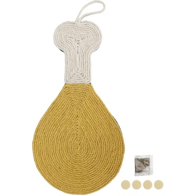 Sisal Krabmat Kat Kippenpootvorm Krasbestendig Klauwslijpen Kat Speelgoed Bescherm Tapijten beige