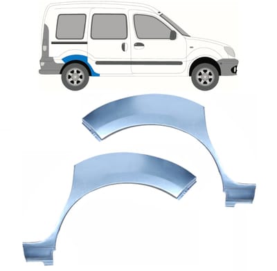 Reparatiepaneel achterspatbord voor Renault Kangoo 1997-2008 / Links + Rechts