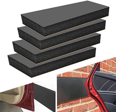 Set van 4 Zelfklevende Schuimrubberen Wandbeschermers voor Autodeuren en Garages