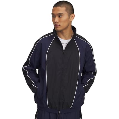 Under Armour Heren Colour Block Contrast Piping Raglan Track Jacket (Zwart)