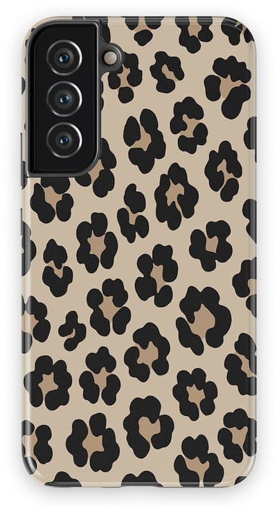 DripCase Luipaard Hoesje Samsung Galaxy S22 Plus | Backcover met Mag | Hoesje met Dierenprint Samsung Galaxy S22 Plus Leopard Light