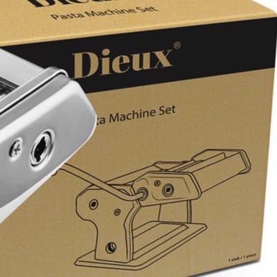 Dieux Pastamachine set - Pastamaker Set - 6 Pastasoorten - Ravioli, Reginette & Spaghetti - 10 Dikte-instellingen (1,5-150 mm) - RVS - Inclusief Pasta Tools - Housewarming cadeau