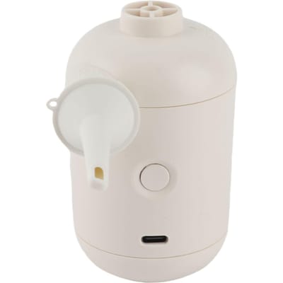 Mini Pompe Rapide Gonflage Gonflage Portable Mini Pompe à Air Électrique avec 4 Buse Pour Sacs de Rangement Bateaux Gonflables Natation white