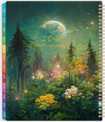 Afsprakenboek/planner 2026 - afsprakenboek 2026, jan.2026 - dec.2026, 9" x 11", Dagelijks/uurplanner 2026 met 30 minuten verhogingen, dubbele draad binding + kleurrijke tabbladen + achterzak