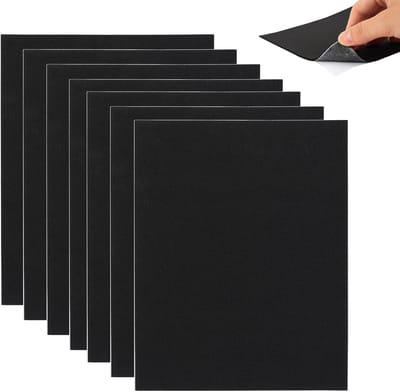 7x Zelfklevende Schuimrubberen Platen Zwart 3mm Dikte - Schokbestendig en Antislip Voor Meubels en Isolatie