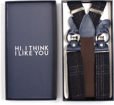 TRESANTI | BITTI | Bretels met ruitmotief | Navy
