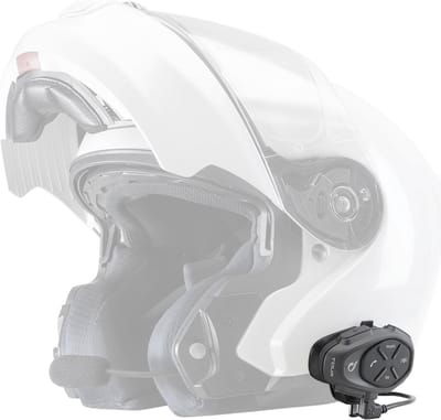 Bluetooth Motorintercom voor maximaal 4 Motorrijders - Waterdicht, 25 uur Autonomie, Snel Opladen