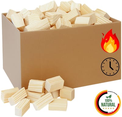 Floranica Geperst Hout 10kg, Ecologische Briketten voor BBQ en Verwarming