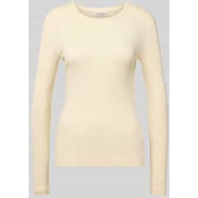 Slim fit shirt met lange mouwen van een mix van katoen en modal