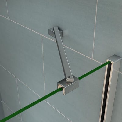 Stabilisatiestang hoek 45 graden ,voor glasdikte 6-8mm