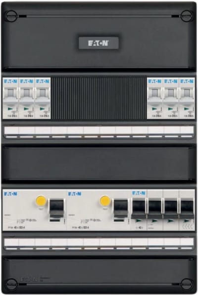 Eaton groepenkast 3 fase met 6 groepen en afmetingen 330x220 mm