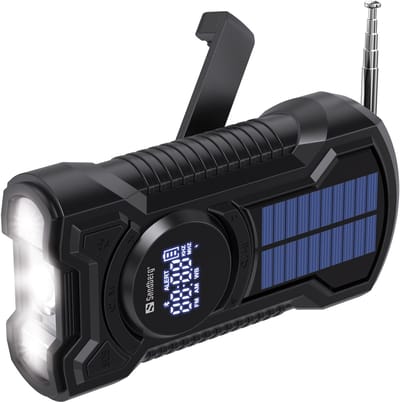 Sandberg Survivor Radio All-in-1 - 5.000 mAh - Noodradio - Zaklamp - Zonnepaneel - 5 jaar garantie - Noodpakket