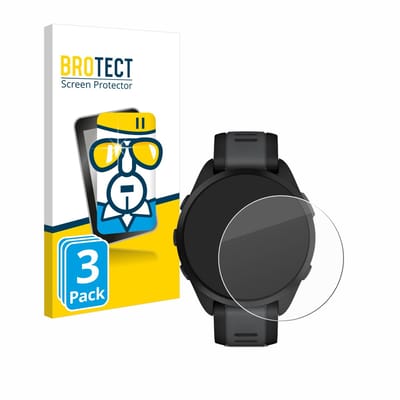 BROTECT - Glas Screenprotector voor Garmin Forerunner 165 / 165 Music - Gehard Beschermglas 9H 3 Stuks