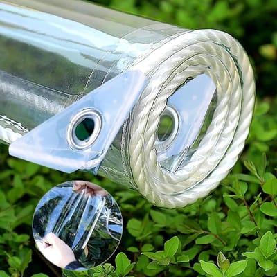 Transparant Zeil - Waterdicht Afdekzeil - Buiten Beschermen - Versterkte Randen - 160x250cm - Helder