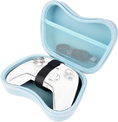 Reisopbergtas voor Controllers en Gaming Accessoires - Geschikt voor Xbox Series X/S en Nintendo Switch Pro - Beschermende Harde Opbergtas (Blauw)