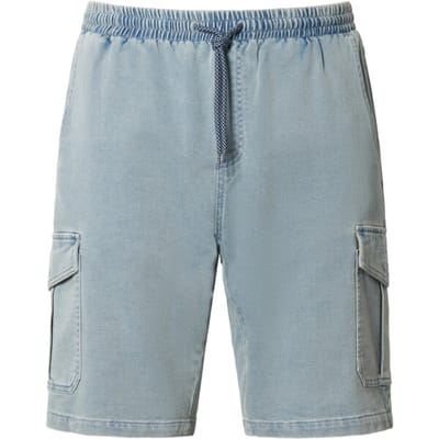 Jan Vanderstorm herren Cargobermuda - 54 - lichtblauw - Plus Size