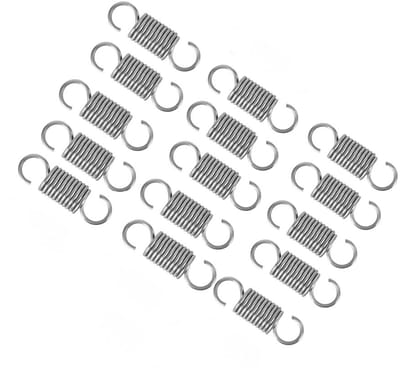 15 Stuks Spiraalveren met Dubbele Haak, 1.2 x 8 x 30 mm, Rvs Tension Springs voor Diverse Toepassingen en Klussen