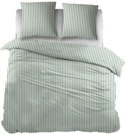 Sleepnight Dekbedovertrek Katoen Carine Green - 200 x 200/220 cm + 2 kussenslopen - [Groen]
