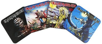 KKL Iron Maiden Coaster Pack (4) Glasses & Coasters